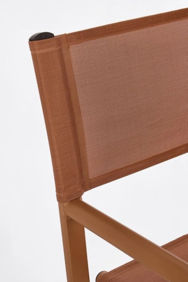 Sedie>Bizzotto SEDIA REGISTA IN ALLUMINIO PECAN - TAYLOR
