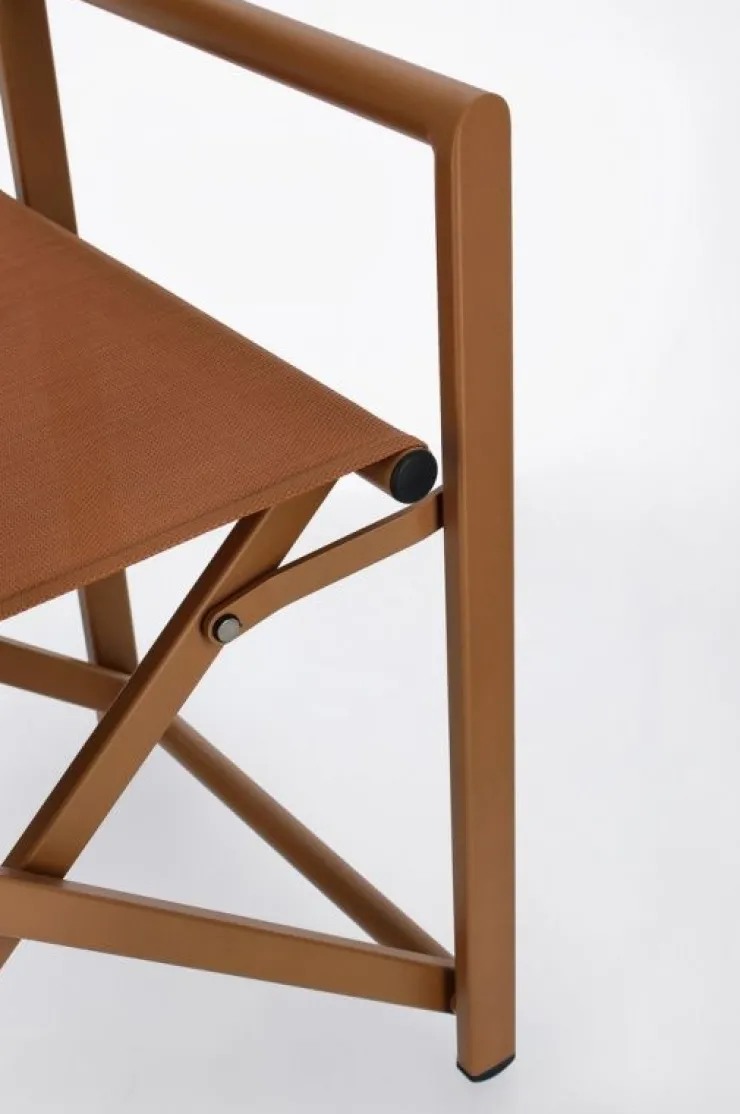 Sedie>Bizzotto SEDIA REGISTA IN ALLUMINIO PECAN - TAYLOR