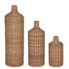 Ceste Decorative>Bizzotto SET3 BOTTIGLIA DECOR KADIN TO NATURALE