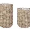 Ceste Decorative>Bizzotto SET2 CESTA JEFRI OV GRIGIO