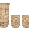 Ceste Decorative>Bizzotto SET3 CESTA JEFRI OV NATURALE