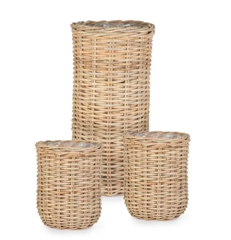 Ceste Decorative>Bizzotto SET3 CESTA JEFRI OV NATURALE