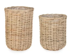 Ceste Decorative>Bizzotto SET2 CESTA JEFRI OV NATURALE