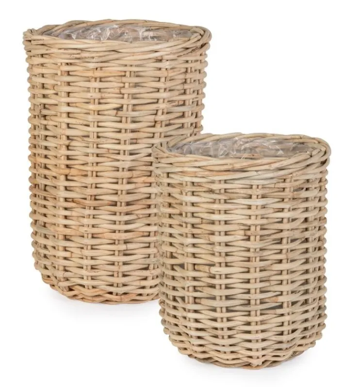 Ceste Decorative>Bizzotto SET2 CESTA JEFRI OV NATURALE