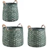Ceste Decorative>Bizzotto SET3 CESTA 2M LISETTE TO VERDE