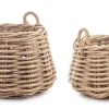 Ceste Decorative>Bizzotto SET2 CESTA 2M MALANG TO NATURALE