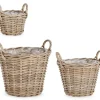 Ceste Decorative>Bizzotto SET3 CESTA 2M RANDY SVAS GRIGIO