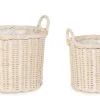 Ceste Decorative>Bizzotto SET2 CESTA 2M RANDY TO SBIANCATO