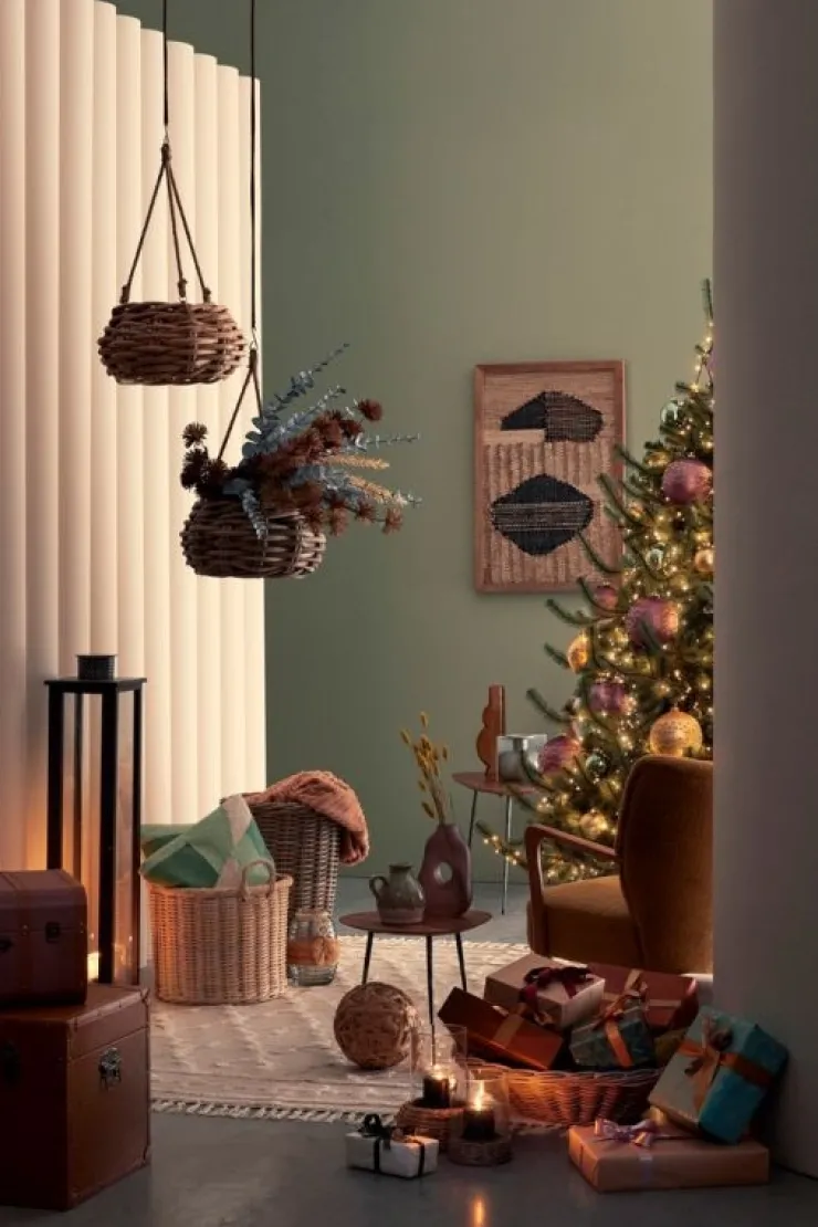 Ceste Decorative>Bizzotto SET2 CESTA 2M RANDY TO SBIANCATO