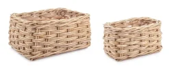 Ceste Decorative>Bizzotto SET2 CESTA MALANG NATURALE
