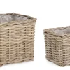 Ceste Decorative>Bizzotto SET2 CESTA RANDY QU GRIGIO