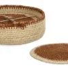Ceste Decorative>Bizzotto SET1 CESTINO TUY-4 S.BICCHIERE NATU MARR