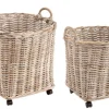 Ceste Decorative>Bizzotto SET2 CESTO C-RUOTE WARNA