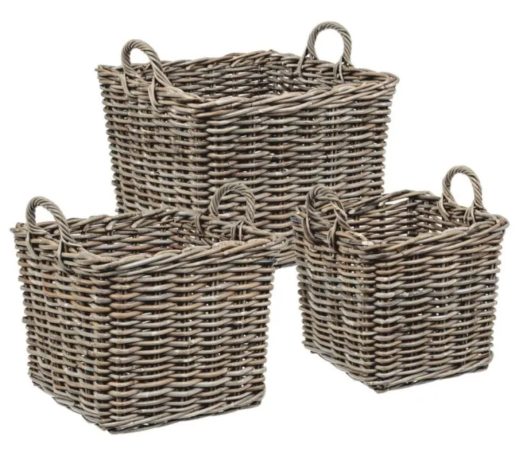Ceste Decorative>Bizzotto SET3 CESTO 2M NARRA QU