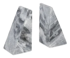 Oggettistica>Bizzotto SET2 DECORAZIONE KANDY MARMO GRIGIO H15