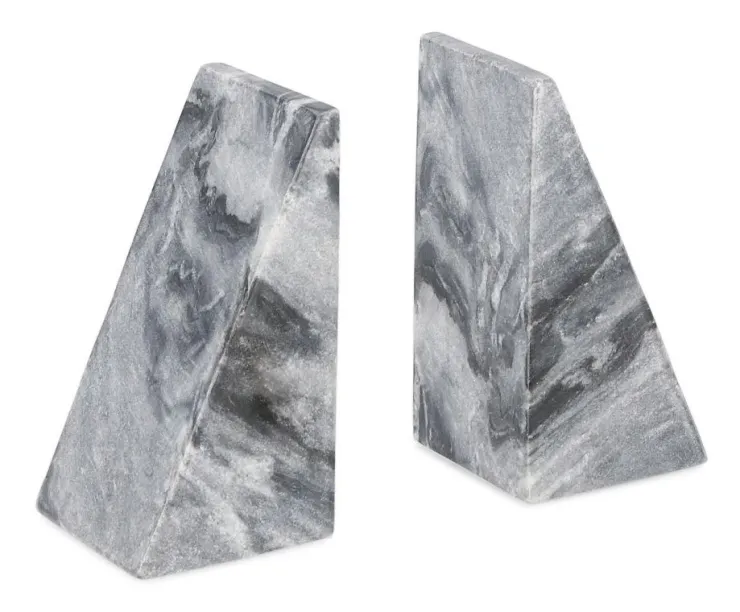 Oggettistica>Bizzotto SET2 DECORAZIONE KANDY MARMO GRIGIO H15