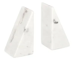 Oggettistica>Bizzotto SET2 DECORAZIONE KANDY MARMO BIANCO H15