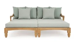 Daybed>Bizzotto SET2 LOUNGE C-C BALI AQUA - FSC