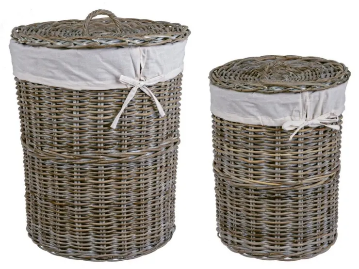 Ceste Decorative>Bizzotto SET2 P.BIANCHERIA NARRA BIANCO