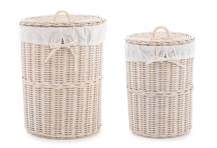 Ceste Decorative>Bizzotto SET2 P.BIANCHERIA NARRA SBIANCATO