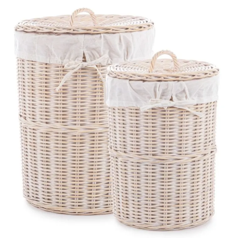 Ceste Decorative>Bizzotto SET2 P.BIANCHERIA NARRA SBIANCATO