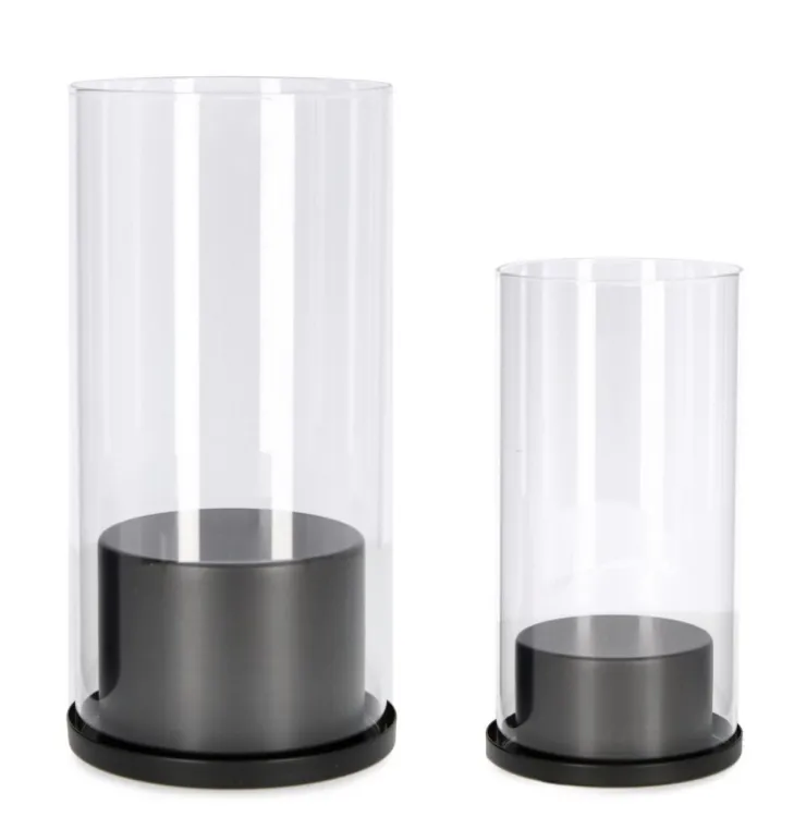 Portacandele>Bizzotto SET2 P.CANDELA KEIRA NERO