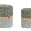 Pouf>Bizzotto SET2 POUF CONTENITORE TANYA FOG