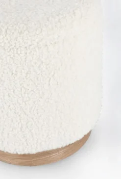 Pouf>Bizzotto SET2 POUF CONTENITORE ZOYA BIANCO TEDDY