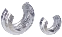 Portacandele>Bizzotto SET2 P.TEALIGHT HARSHA ARGENTO
