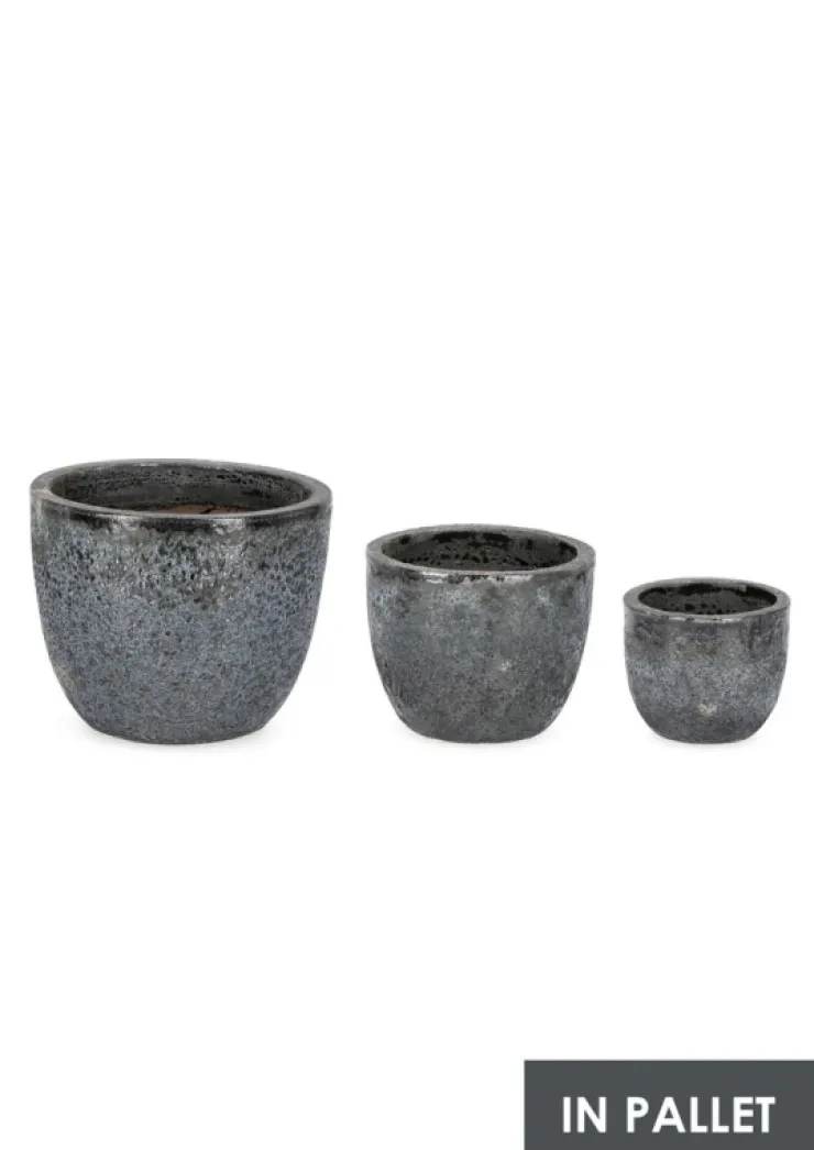 Vasi E Coprivasi>Bizzotto SET3 P.VASO DUYEN SVAS ANTRACITE