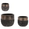 Vasi E Coprivasi>Bizzotto SET3 P.VASO DUYEN TONDO BASSO RUSTY
