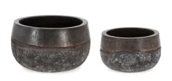Vasi E Coprivasi>Bizzotto SET2 P.VASO DUYEN TONDO BASSO RUSTY