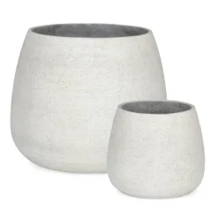 Vasi E Coprivasi>Bizzotto SET2 P.VASO EMEI BOMBATO BEIGE