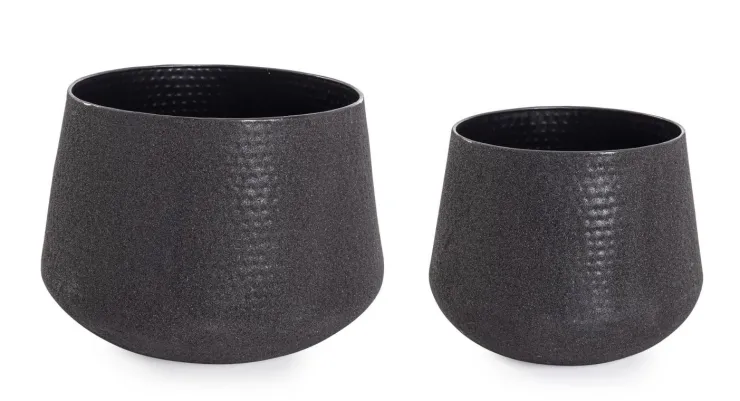 Vasi E Coprivasi>Bizzotto SET2 P.VASO KENAR TO NERO BASSO