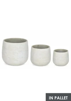 Vasi E Coprivasi>Bizzotto SET3 P.VASO MEILI BOMBATO BEIGE