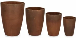 Vasi E Coprivasi>Bizzotto SET4 P.VASO MEILI TONDO RUSTY