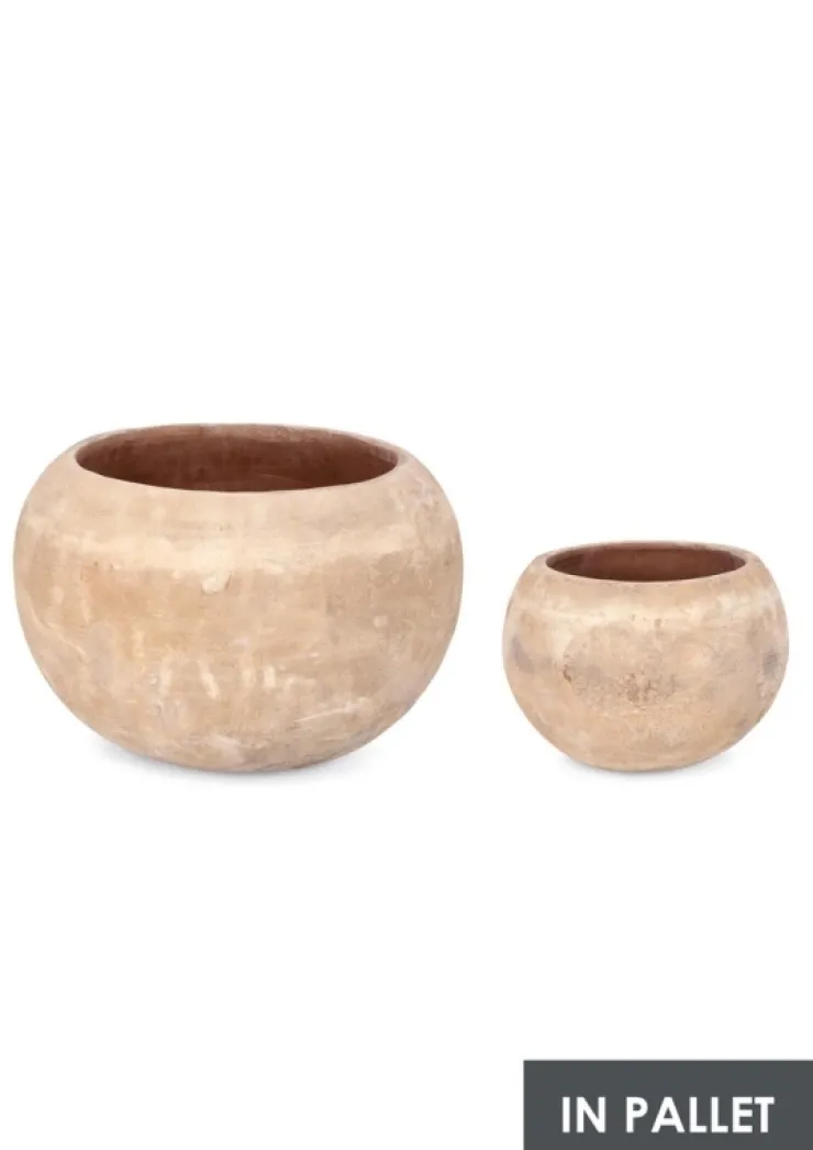 Vasi E Coprivasi>Bizzotto SET2 P.VASO MINH BOMB TERRACOTTA MARRONE