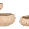 Vasi E Coprivasi>Bizzotto SET3 P.VASO MINH CIOTOLA TERRACOT BRUNIT