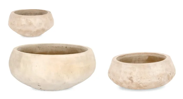 Vasi E Coprivasi>Bizzotto SET3 P.VASO MINH CIOTOLA TERRACOT CHIARA