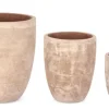 Vasi E Coprivasi>Bizzotto SET3 P.VASO MINH SVAS TERRACOTTA MARRONE