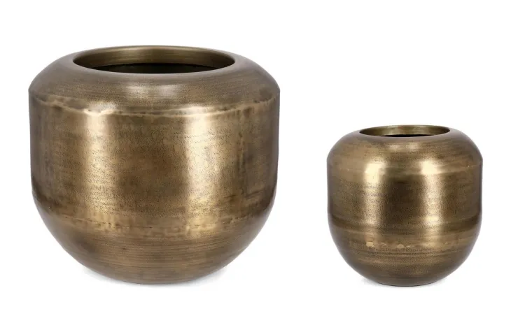 Vasi E Coprivasi>Bizzotto SET2 P.VASO NADU DORATO