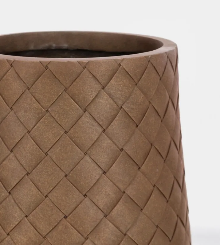 Vasi E Coprivasi>Bizzotto SET2 P.VASO RHOMBUS BOMB ALTO RUSTY