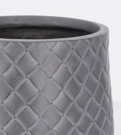 Vasi E Coprivasi>Bizzotto SET2 P.VASO RHOMBUS BOMB BASSO ANTRACITE