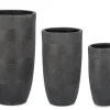 Vasi E Coprivasi>Bizzotto SET3 P.VASO RIGO TO ANTRACITE ALTO