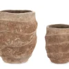 Vasi E Coprivasi>Bizzotto SET2 P.VASO TEIDE ALTO TERRACOTTA BRUNIT