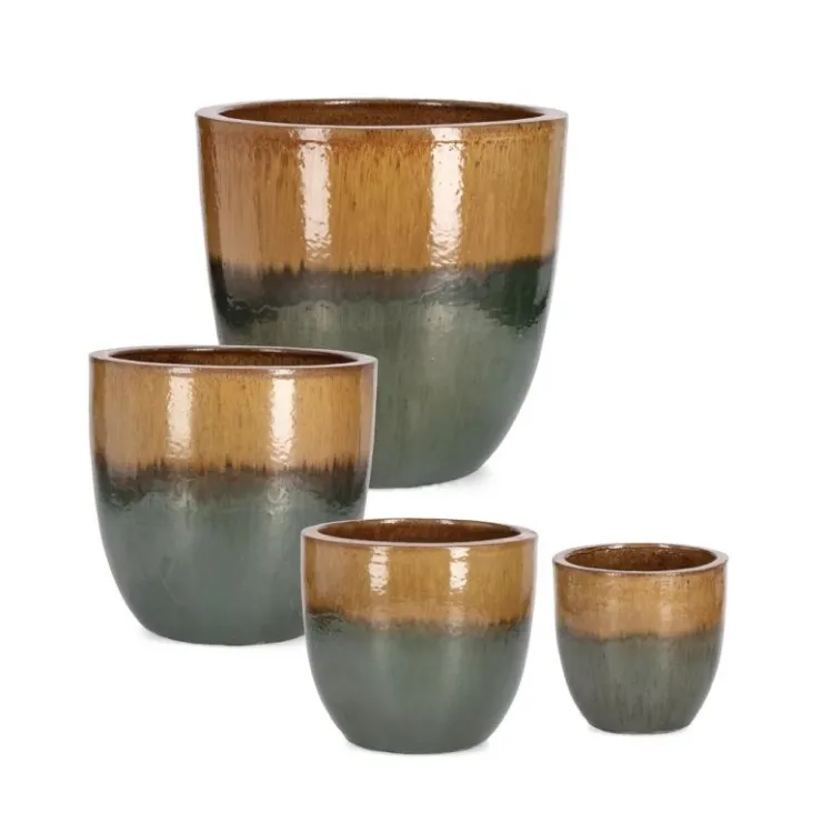 Vasi E Coprivasi>Bizzotto SET3 P.VASO THRAN MELANGE OCRA