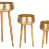 Coprivasi>Bizzotto SET3 P.VASO VARANASI TREPPIEDE TO ORO