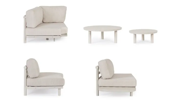 Salotti Completi>Bizzotto SET SALOTTO ANG. C-C HERCULES MORNY WG25