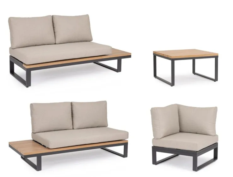 Salotti Completi>Bizzotto SET SALOTTO ANG. C-C ZELMAR ANTR. YK13