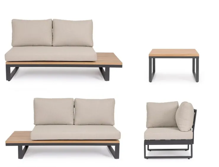 Salotti Completi>Bizzotto SET SALOTTO ANG. C-C ZELMAR ANTR. YK13